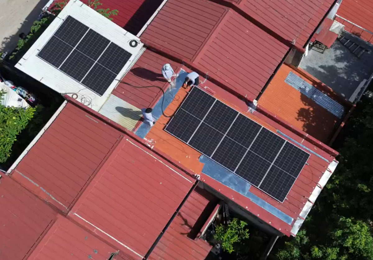Solar installation in Cavite