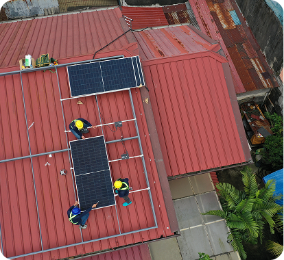 Solar installation in Manila