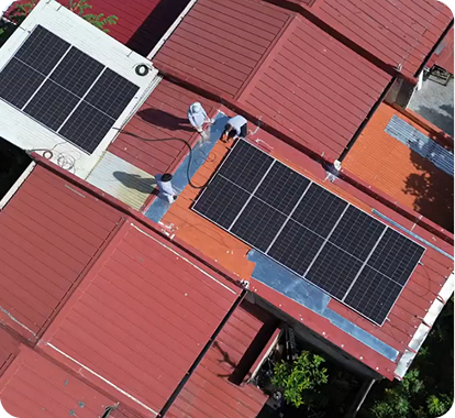 Solar installation in Cavite